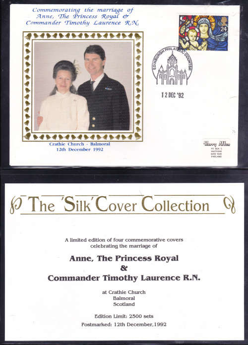 ENGLAND, 1992. Princess Anne. Silk covers