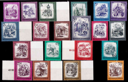 AUSTRIA, 1973. Landscapes. Full set
