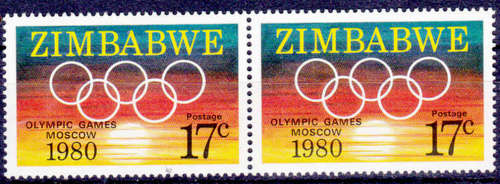 ZIMBABWE, 1980. Olympic games. Single