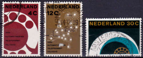 NETHERLANDS 1962, 22 May. Telephone Automation, set, UNH, CV+/- R 45.00 view scans
