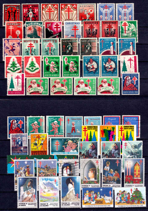 RSA, 1936-1992. Christmas and TB stamps. Selection