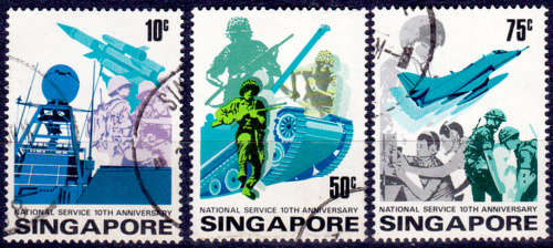 SINGAPORE, 1977. National service. Full set