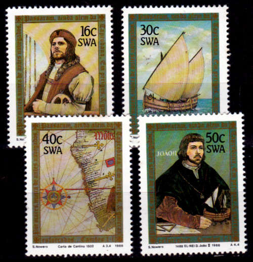 SWA 1988, 7 Jan. 500th ANNIV DISCOVERY of CAPE, set, MNH, CV R 19.00 view scans
