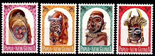 PAPUA NEW GUINEA 1964, 5 Feb. Native Artifacts, set, MH, CV +/-R 60.00 view scans