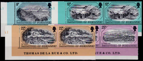GUERNSEY 1982, 2 Feb. Old Copperplate II, set in pairs, MNH, CV+/- R 90.00, view scans