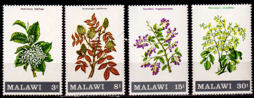 MALAWI 1971, 14 July. Flowering Shrubs and Trees, set, MNH, CV +/-R 30.00 view scans