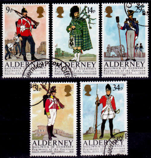 ALDERNEY, 1985. Military uniforms. Full set