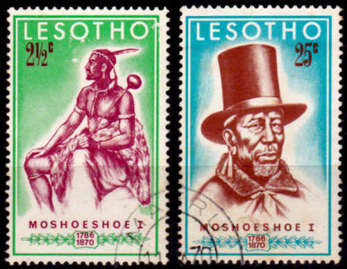 LESOTHO 1970, 11 March. 100th Anniv Death of King Moshoeshoe I, set, UNH, CV +/-R 10.00 view scans