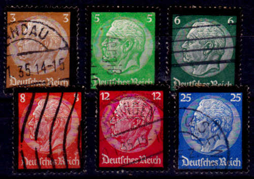 GERMAN EMPIRE 1934, 4 Sept. Paul von Hindenburg, set, UH, CV+/- R 255.00 view scans