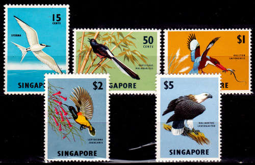 SINGAPORE 1962, BIRDS, short set, MH, CV +/-R 1,260.00 view scans