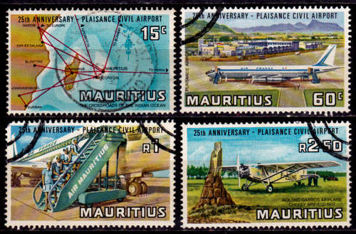 MAURITIUS 1971, 23 Oct. 25th ANNIV of PLAISANCE AIRPORT, set, UH, CV+/- R 70.00 view scans