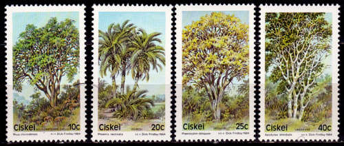 CISKEI, 1984. Indigenous trees. Full set