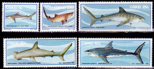 CISKEI 1983, 13 April. Sharks, set, MNH, CV R 18.00, view scans