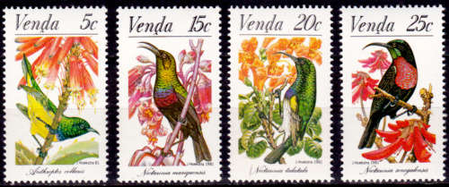 VENDA 1981, 16 Feb. Sunbirds, set, MNH, CV R 10.00, view scans