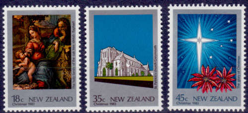 NEW ZEALAND 1983, 5 Oct. CHRISTMAS, set, MNH, CV+/- R 30.00, view scans