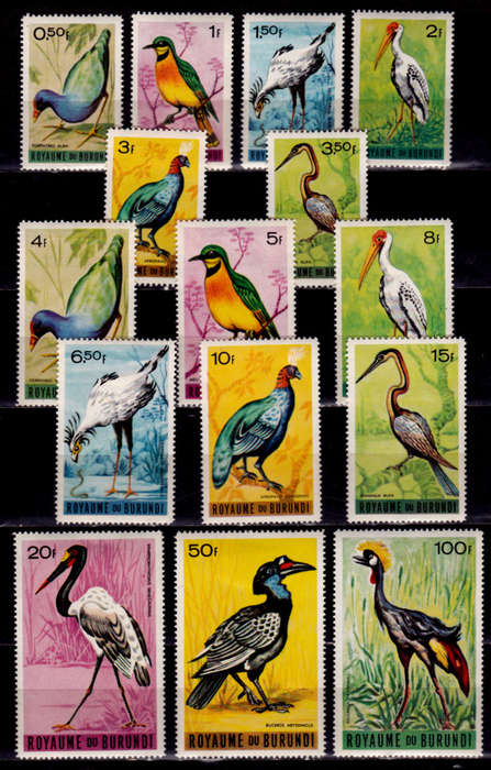 BURUNDI, 1965. Birds. Full set