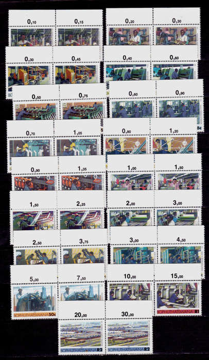 BOPHUTHATSWANA, 1985. Definitive issue. Full set