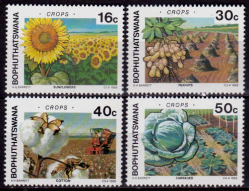 BOPHUTHATSWANA, 1988. Agricultural crops. Full set