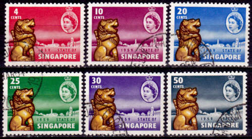 SINGAPORE 1959, 1 June. NEW CONSTITUTION, set, UH, CV +/-R 300.00 view scans