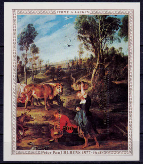 CONGO, 1978. PP Rubens. Mini sheet