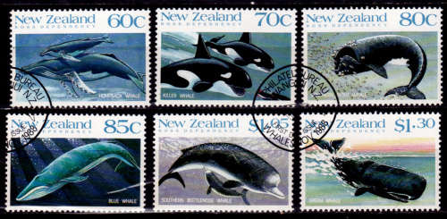 NEW ZEALAND, 1988. Whales. Full set
