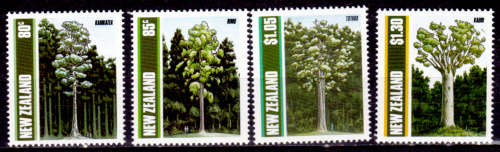 NEW ZEALAND, 1989. Native trees. Full set