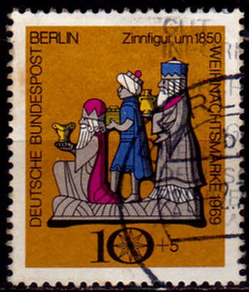 GERMANY BERLIN 1969, 13 Nov. CHRISTMAS STAMP, single, UH, CV +/-R 10.00 view scans
