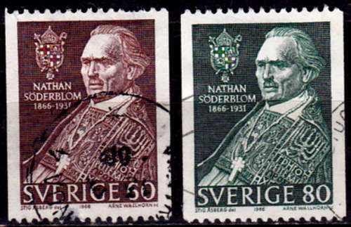 SWEDEN 1966, 15 Jan. NATHAN SODERBLOM, set, UH, CV +/- R 10.00, view scans