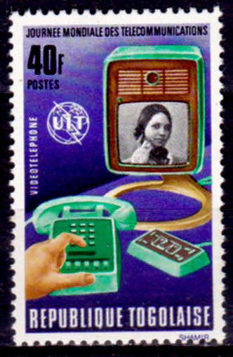 TOGO 1972, 30 June. WORLD TELECOM DAY, single, MNH, CV +/-R 20.00 view scans
