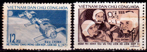 NORTH VIETNAM 1972, 30 Dec. SOYUZ 11, set, MNH, CV +/-R 60.00 view scans