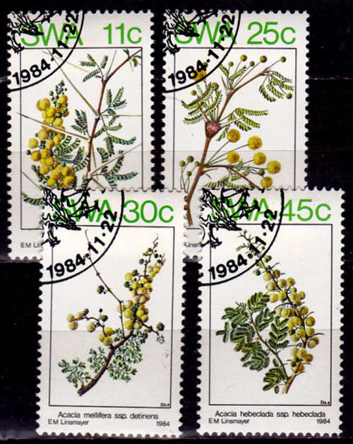 SWA 1984, 22 Nov. SPRING in SWA, set, CTO, CV R ?? view scans
