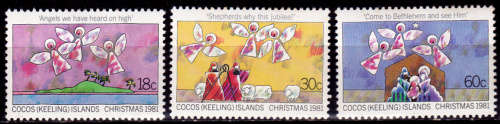 COCOS ISLANDS 1981, 22 Oct. CHRISTMAS, set, MH, CV+/-R 25.00 view scans