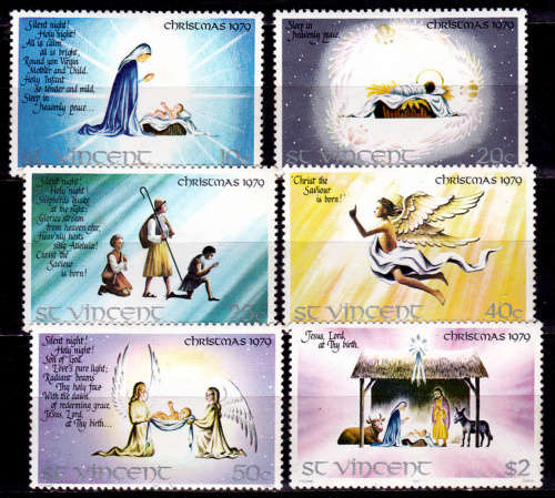 ST VINCENT 1979, 1 Nov. CHRISTMAS, set, MH, CV+/-R 40.00 view scans