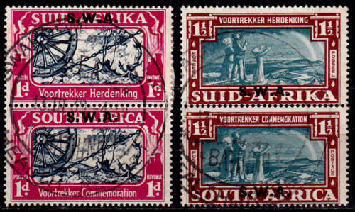 SWA 1938, 14 Dec. VOORTREKKER COMMEMORATION, set, UH, CV R 520.00 view scans