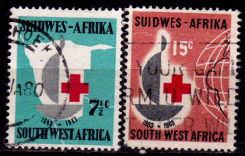 SWA 1963, 30 Aug. RED CROSS CENTENARY, set, UH, CV R 150.00 view scans