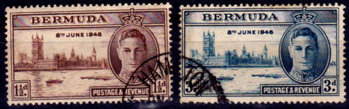 BERMUDA, 1946. Victory. Full set