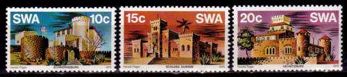 SWA 1976, 15 May. HISTORIC CASTLES, set, MNH, CV R 7.50 view scans