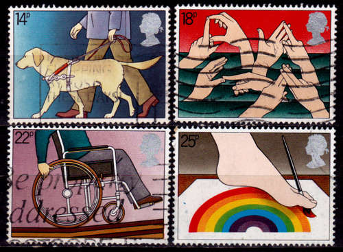 ENGLAND 1981, 25 March. INTERNATIONAL YEAR DISABLED, set, UH, CV +/-R 35.00 view scans
