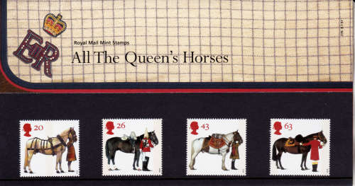 ENGLAND, 1997. Queens horses. Pack