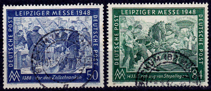 JOINT ALLIED OCCUPATION ZONE, 1948. Leipzig spring fair. Full set