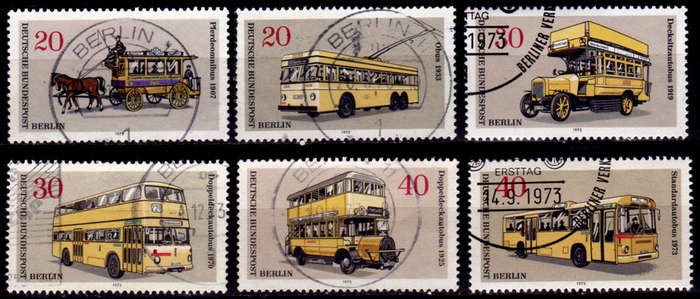 GERMANY BERLIN, 1973. Transportation. Full set