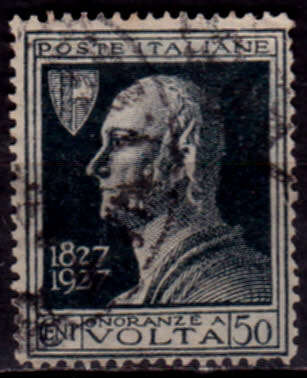 ITALY 1927. 100th ANNIV DEATH OF VOLTA, part of set, UH, CV +/-R 10.00 view scans