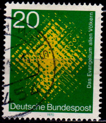 GERMANY 1970, 25 Aug. MISSION OF THE WORLD, single, UH, CV+/- R 5.00 view scans