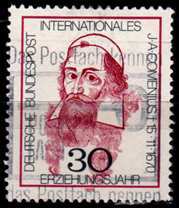 GERMANY 1970, 12 Nov. 300th ANNIV DEATH AMOS COMENIUS, single, UH, CV+/- R 5.00 view scans