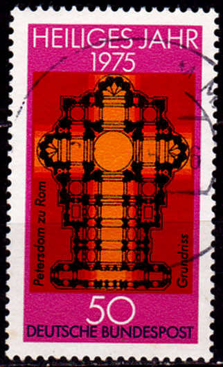GERMANY 1975, 14 Feb. HOLY YEAR, single, UH, CV+/- R 5.00 view scans