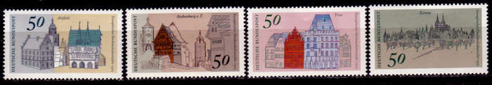 GERMANY 1975, 15 July. EUROPEAN BUILDINGS, set, MH, CV+/- R 55.00 view scans