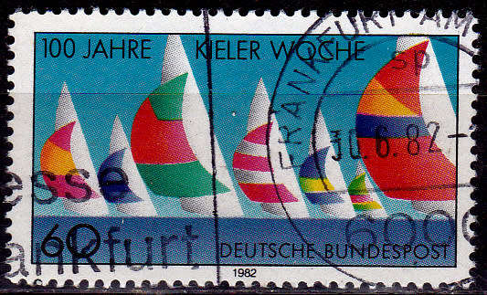 GERMANY 1982, 5 May. KIELER-WEEK, single, UH, CV+/- R 5.00 view scans