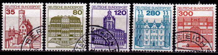GERMANY 1982, 16 June. PALACES AND CASTLES, set, UH, CV+/- R 60.00 view scans
