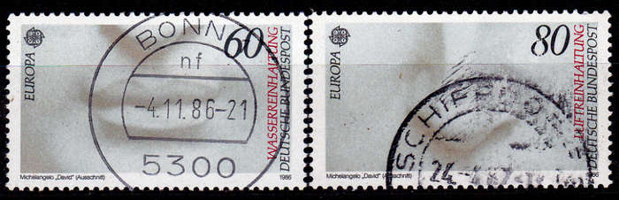 GERMANY 1986, 5 May. EUROPA STAMPS - NATURE CONSERVATION, set, UH, CV+/- R 20.00 view scans