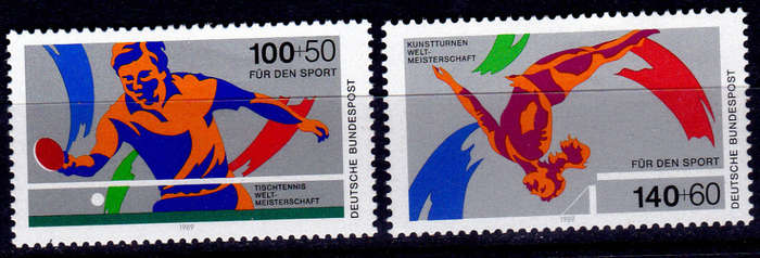 GERMANY 1989, 9 Feb. SPORTS, set, MNH, CV+/- R 75.00 view scans